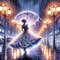 Diamond Art Kits for Adults - Paris Ancient Street Victorian Evening Women Diamond Painting Kits